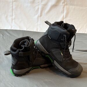 Men’s FXD Black and Green Work Boots - 11.5